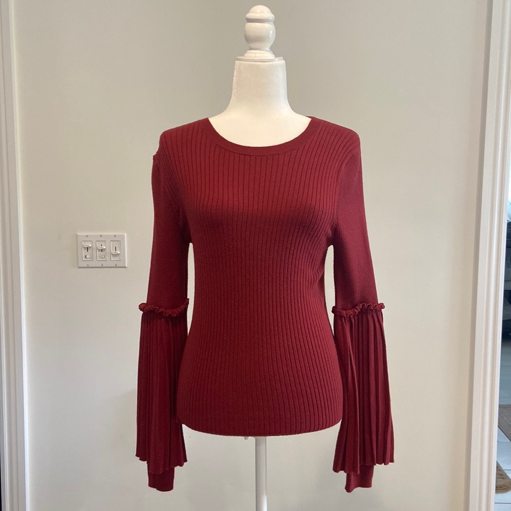 Chelsea28 Ribbed Bell Sleeve Sweater